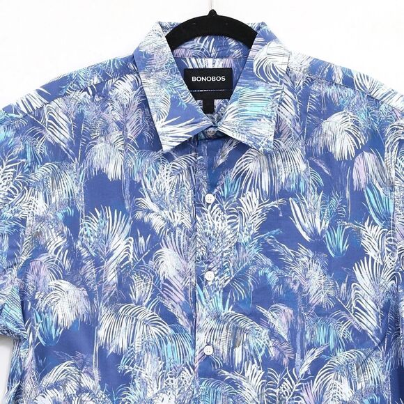 Bonobos Riviera Short Sleeve Men's Shirt Print Buttondown Standard Fit M 283773 - Picture 6 of 8